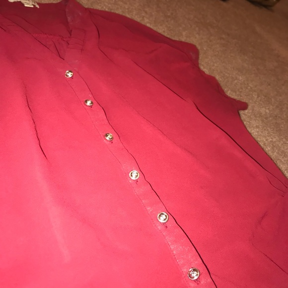 Maroon with gold buttons 3 for $15 - Picture 3 of 4